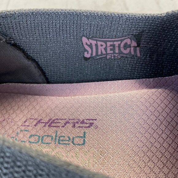Skechers Stretch Women's Sneaker, Grey,‎ Size 9.5,Lighweight,Comfort - Picture 6 of 15